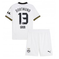 Camisa de Futebol Borussia Dortmund Pascal Gross #13 Equipamento Alternativo Infantil 2024-25 Manga Curta (+ Calças curtas)